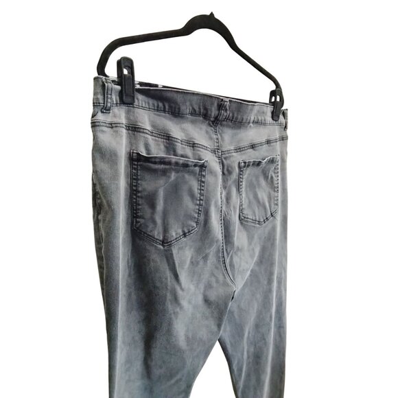 Terra & Sky Plus Size 20W Skinny Jeans Womens Washed Black Denim - Picture 6 of 9